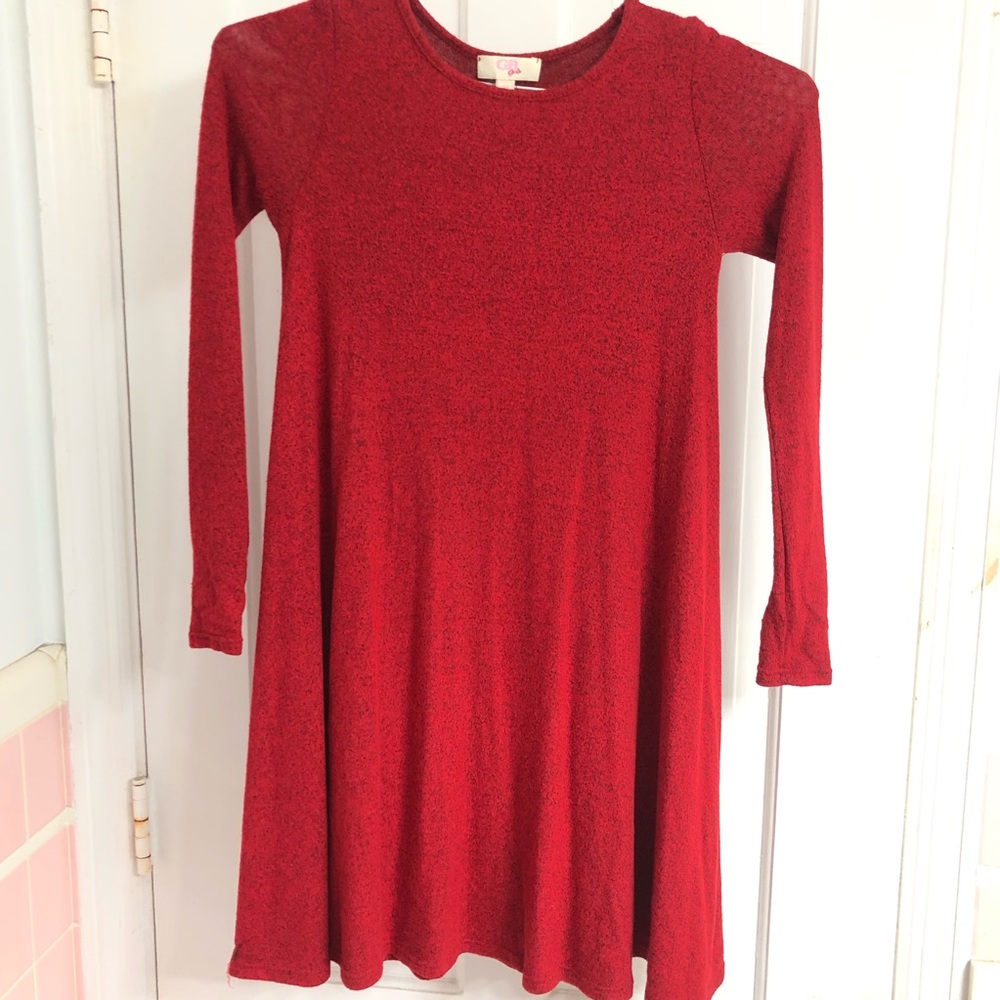 GB girls red dress size medium